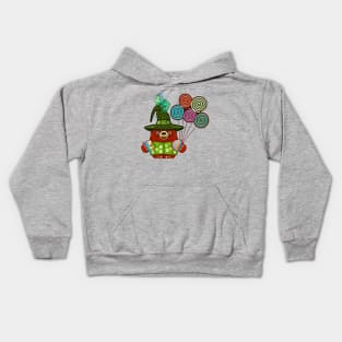 Bear and Chameleon Party Time Kids Hoodie
